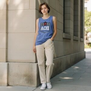 Comfort Colors Alpha Omicron Pi AOII Sorority Tank Top Ole‎ Miss Nu Beta